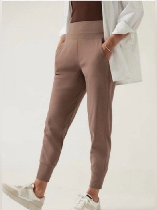 Athleta Pants - Athleta Venice High Rise Joggers, beige tan Color size medium NWOT